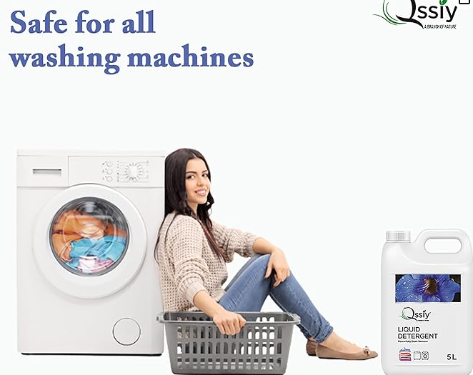 Qssiy Liquid Detergent Suitable For Top Load & Front Load Washing Machine 5L