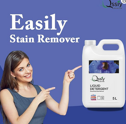 Qssiy Liquid Detergent Suitable For Top Load & Front Load Washing Machine 5L