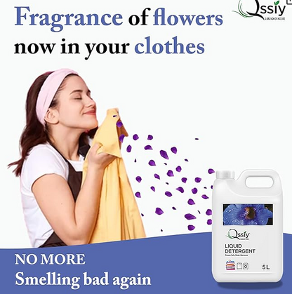 Qssiy Liquid Detergent Suitable For Top Load & Front Load Washing Machine 5L