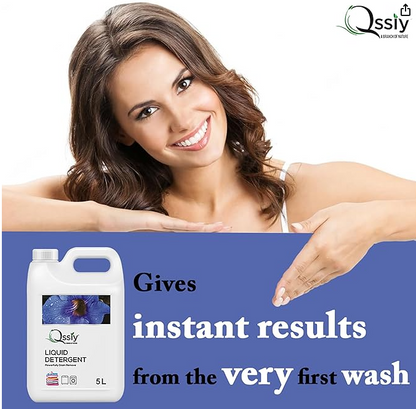Qssiy Liquid Detergent Suitable For Top Load & Front Load Washing Machine 5L